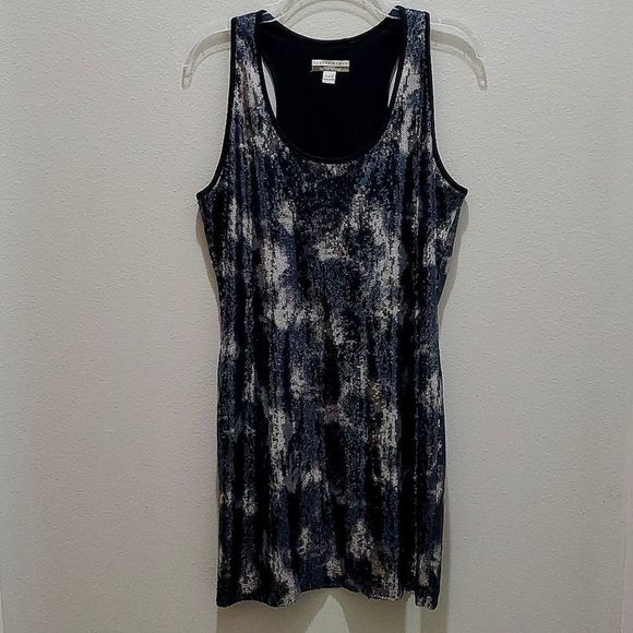 ANDREA BEHAR (Boston Proper) SPARKLING HOLIDAY/PARTY DRESS, Sz 10, Black-Silver - Picture 5 of 13